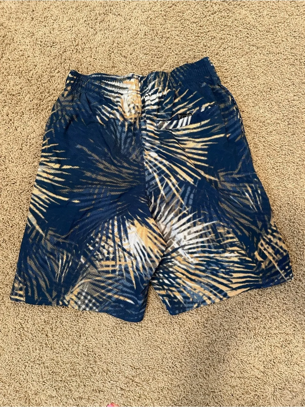 Under Armour Men’s Swim Trunk Bundle Black/Gray &  Palm-Print Performance Shorts